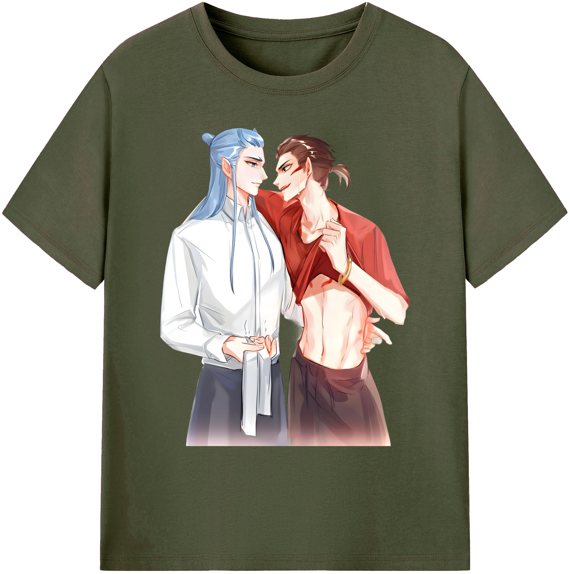 （画像用） Ne Zha 2 ナタ 魔童の大暴れ 綿100％ メンズ半袖Tシャツ｜肌触りやわらか＆通気性